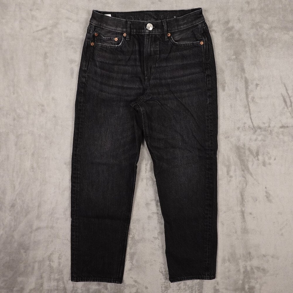 American Eagle 90’s Boyfriend Jeans | Washed Black | Size 4‎ Regular